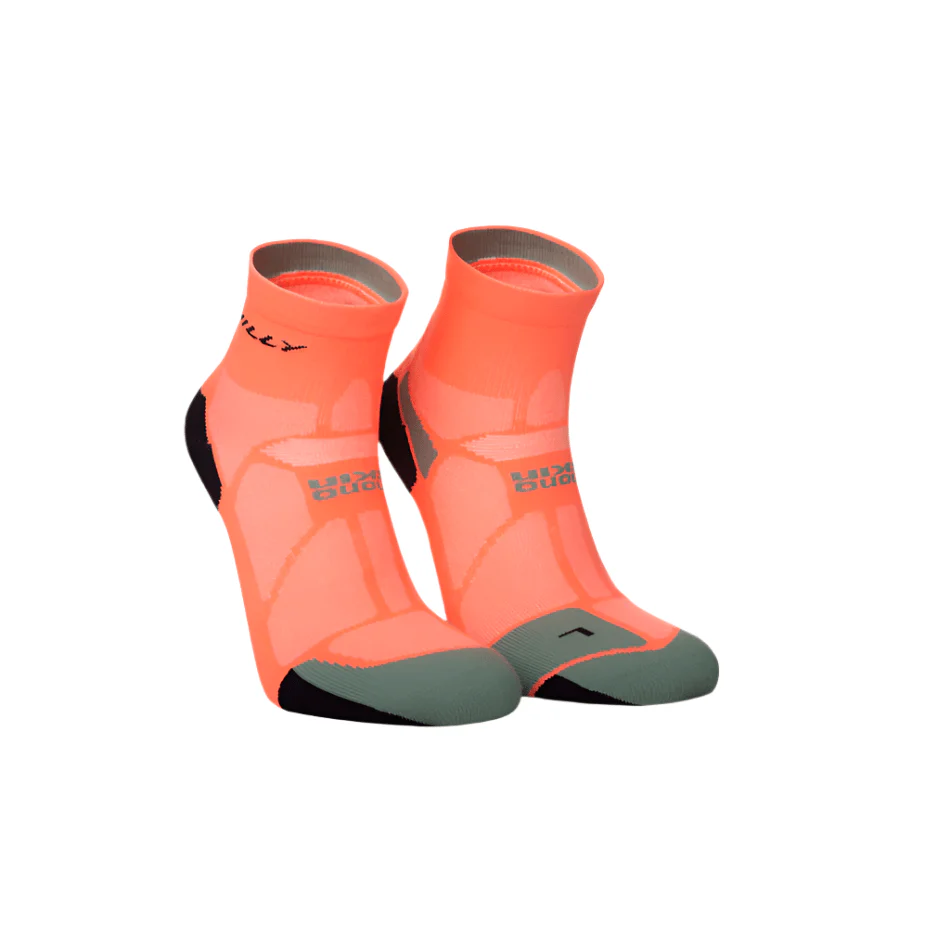 Hilly Marathon Fresh Anklet Min Running Socks in Neon Candy/Sage SS25 - Image 2