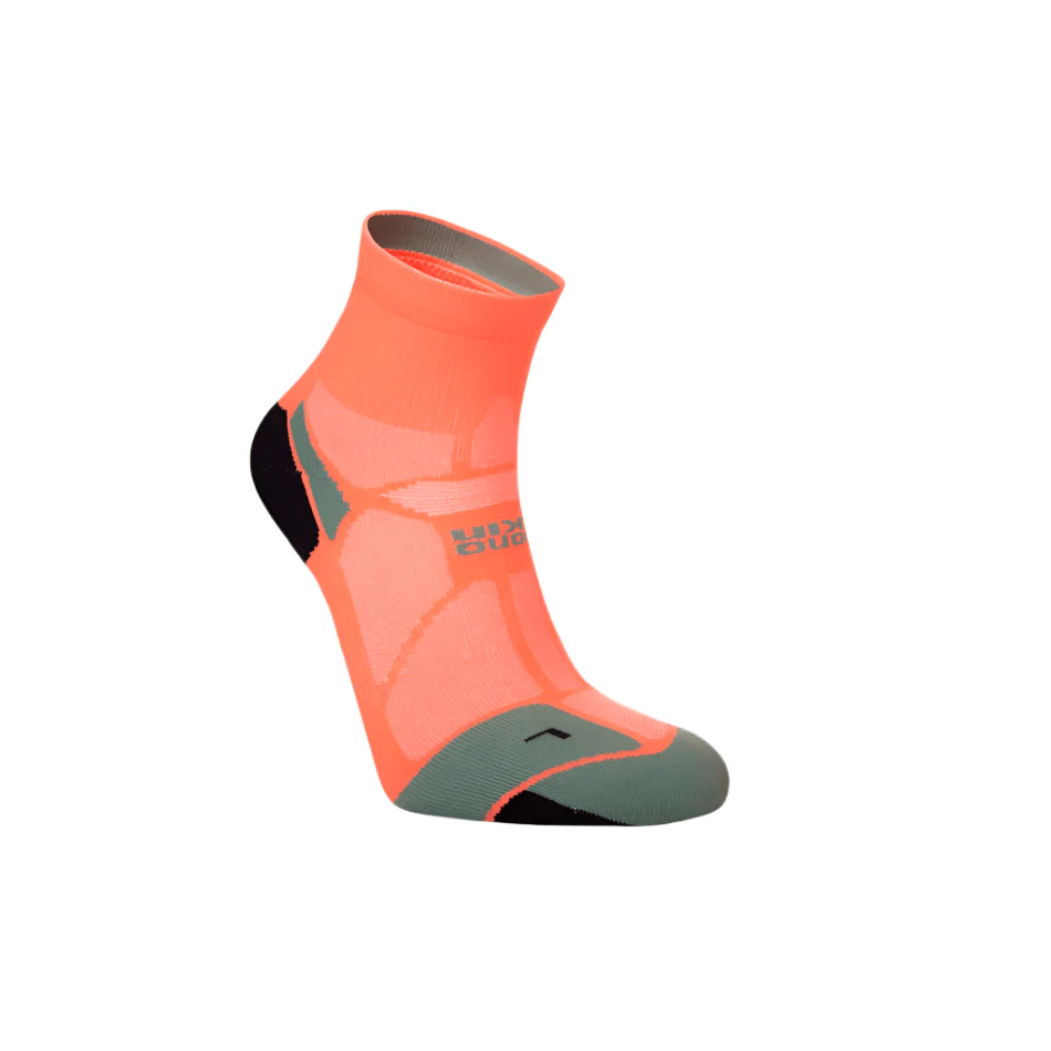 Hilly Marathon Fresh Anklet Min Running Socks in Neon Candy/Sage SS25 - Image 3