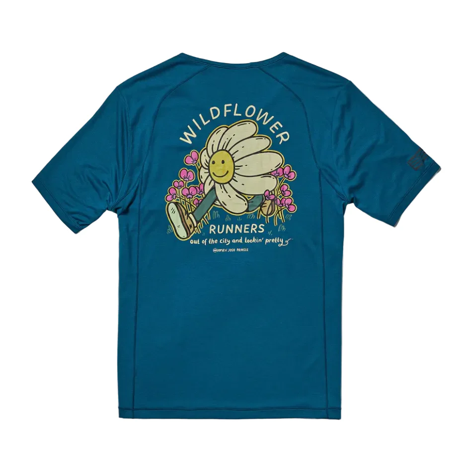 Janji Men's Run All Day Tee in Wildflower Tidal SS26 - Image 2