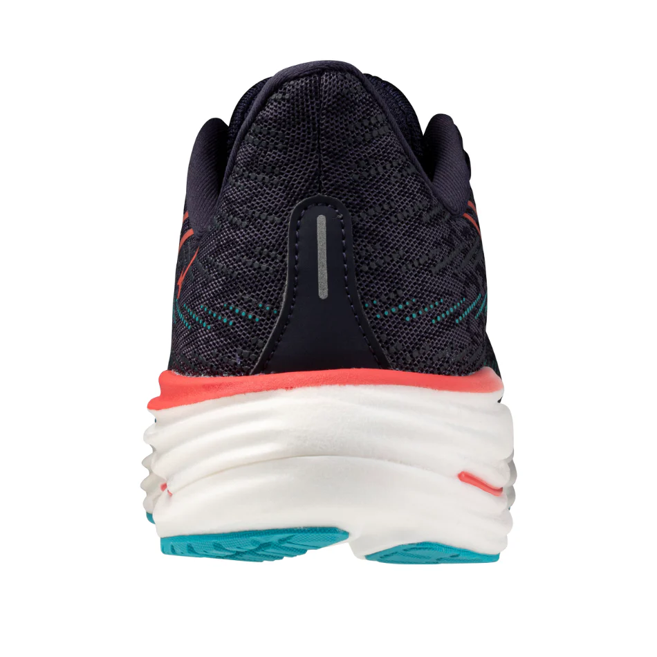 Mizuno Men's Wave Rider 29 Running Shoes in Odyssey Gray/Capri Breeze/Calypso Coral AW25 - Image 4