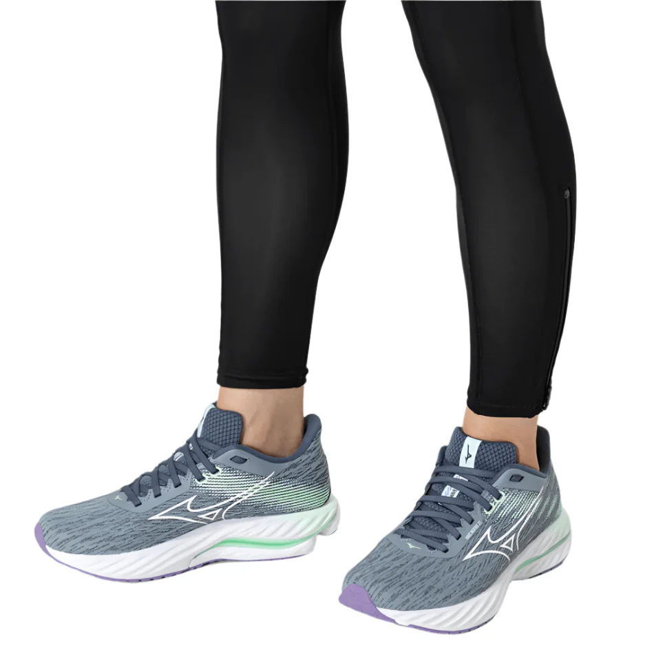 Mizuno Women's Wave Inspire 21 Running Shoes in Tradewinds/White/Neo Mint SS25 - Image 4