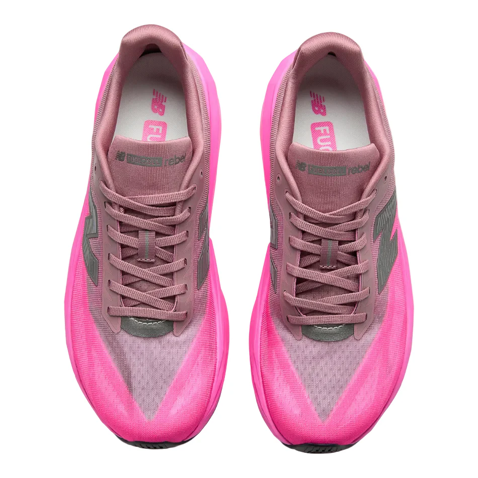 New Balance Men's FuelCell Rebel v5 Running Shoes in Pink Heat SS26 - Image 3