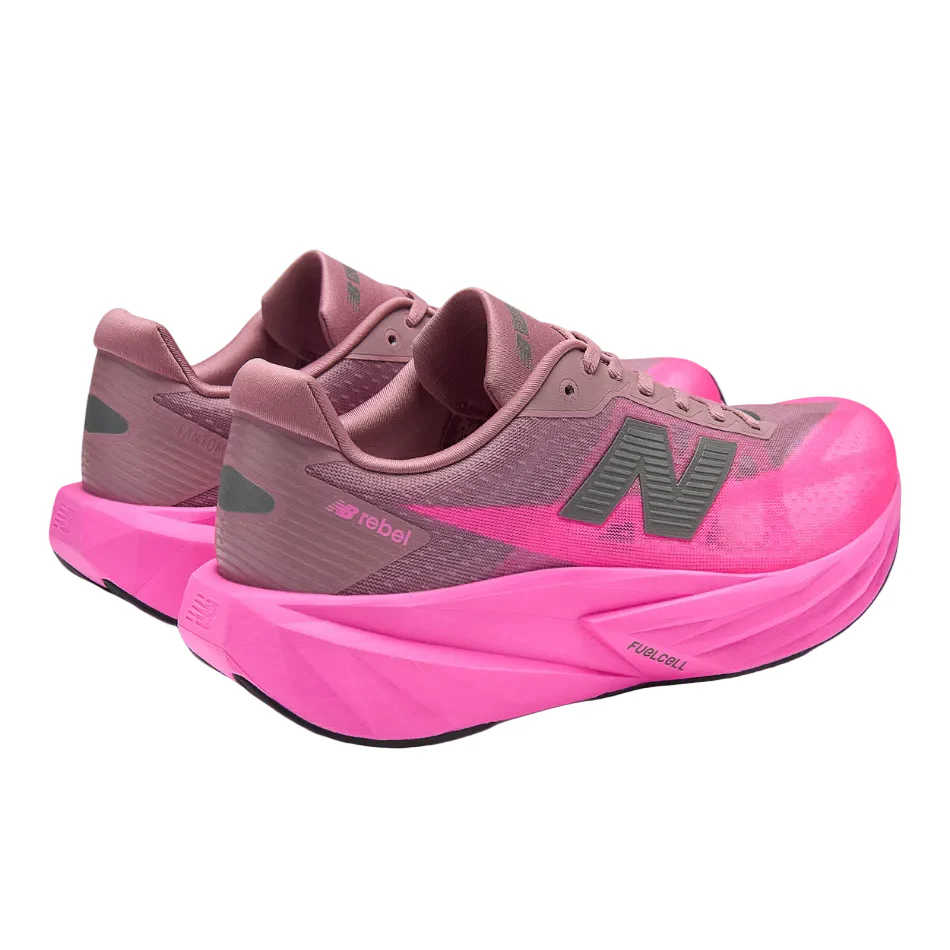 New Balance Men's FuelCell Rebel v5 Running Shoes in Pink Heat SS26 - Image 6