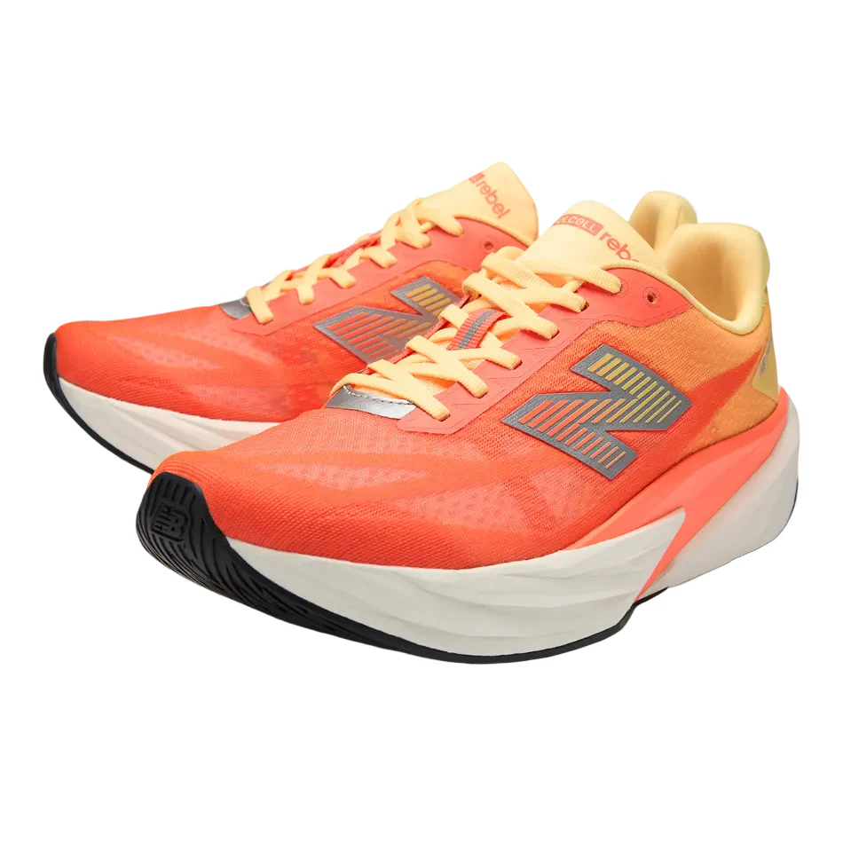 New Balance Men's FuelCell Rebel v5 Running Shoes in Tangerine Heat SS26 - Image 5