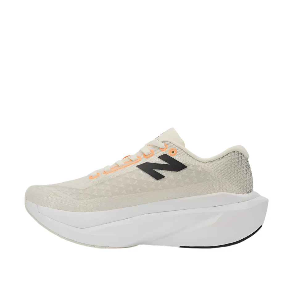 New Balance Men's FuelCell SuperComp Trainer V3 Running Shoes in Angora with Hot Mango and Black SS25 - Image 6