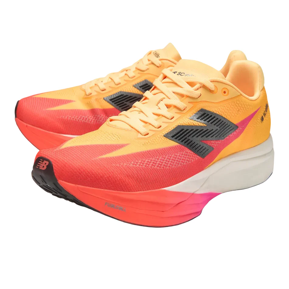 New Balance Men's FuelCell SuperComp Elite v5 Running Shoes in Tangerine Heat SS26 - Image 4