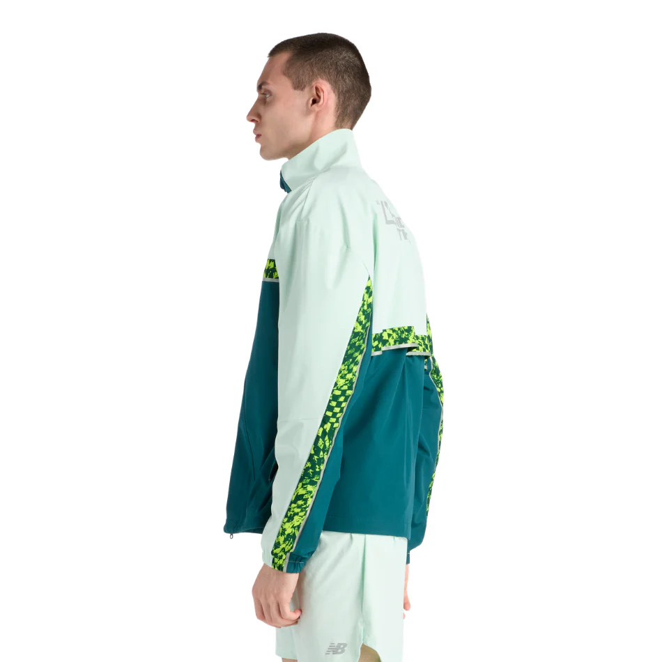 New Balance Men's London Edition Marathon Jacket in Medusa Green SS26 - Image 3