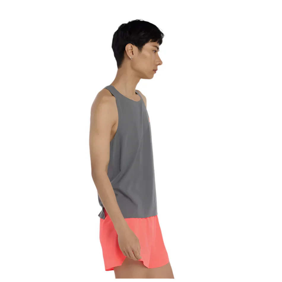 New Balance Men's Race Day Ultralight Singlet in Urgent Red AW25 - Image 2