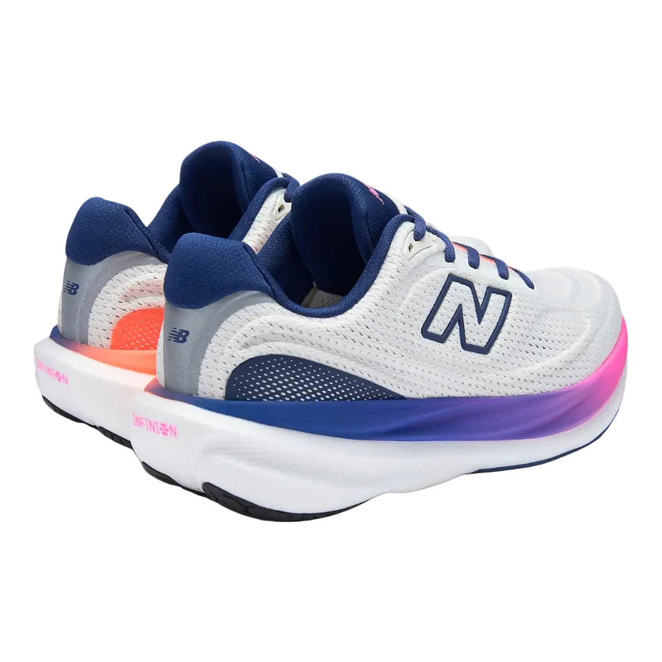 New Balance Women's 1080 v15 Running Shoes in Sea Salt/Glint Blue/Silver Metallic/Fairweather Blue SS26 - Image 7