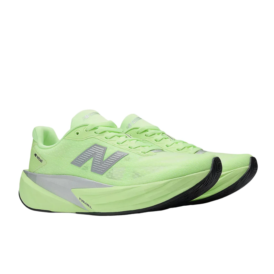 New Balance Women's Fuelcell Rebel v5 Running Shoes in Lab Green/Silver Metallic/White AW25 - Image 4