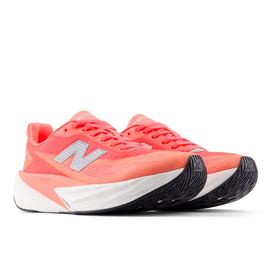 New Balance Women's Fuelcell Rebel V5 Running Shoes in Urgent Red/White/Silver Metallic AW25 - Image 3