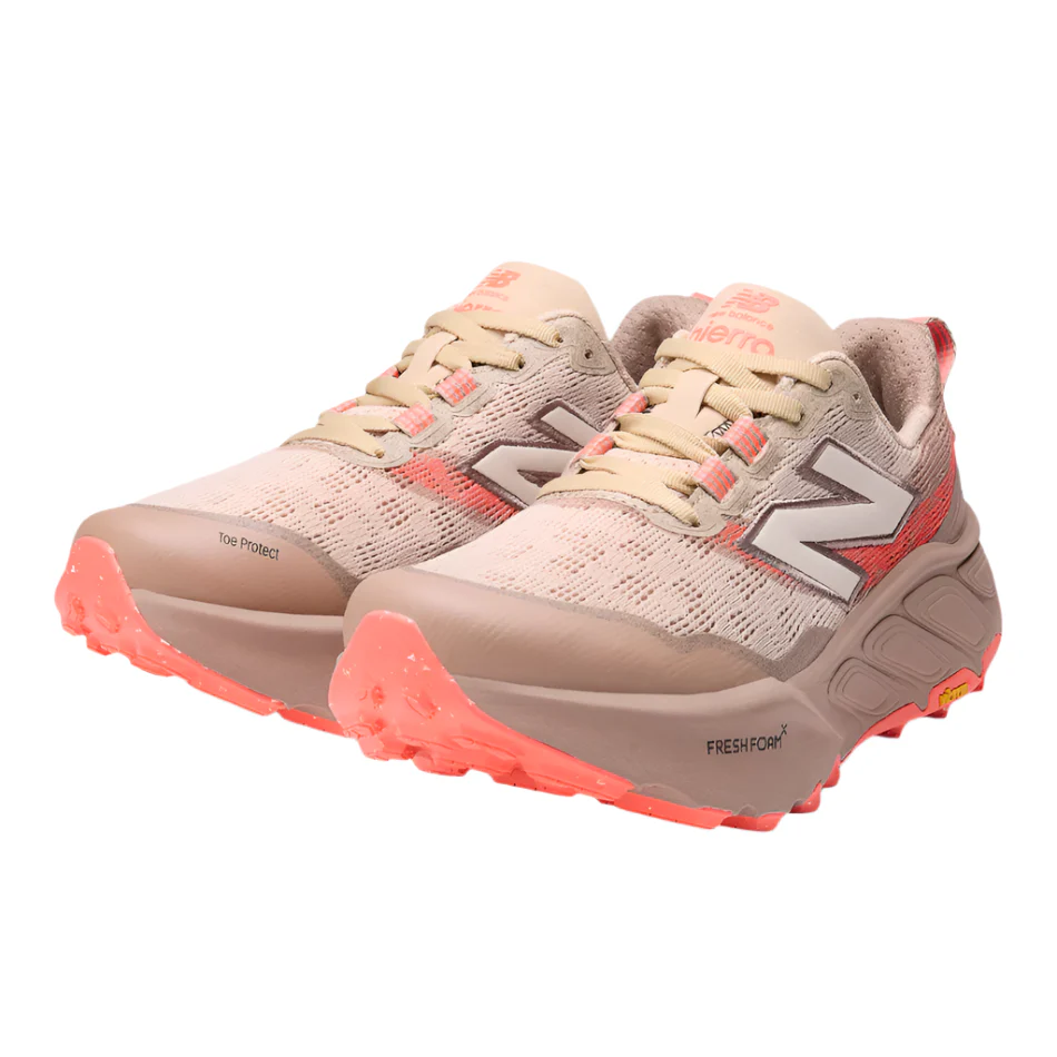 New Balance Women's Hierro v9 Trail Running Shoes in Desert Clay/Earth Shadow/Urgent Red AW25 - Image 5