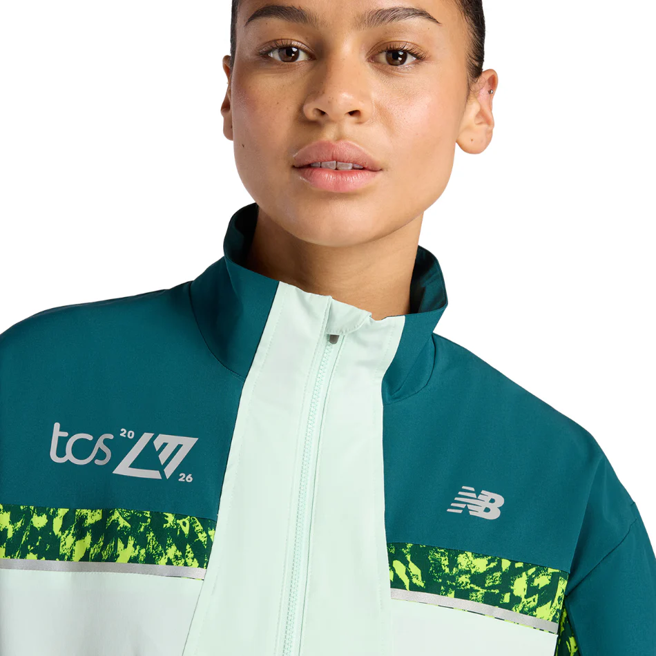 New Balance Women's London Edition Marathon Jacket in Cosmic Jade SS26 - Image 6