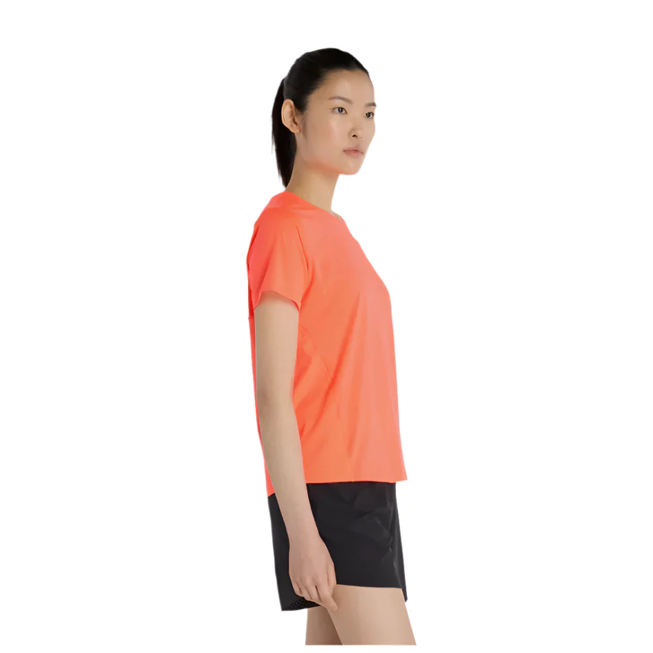 New Balance Women's Race Day T-Shirt in Urgent Red AW25 - Image 2
