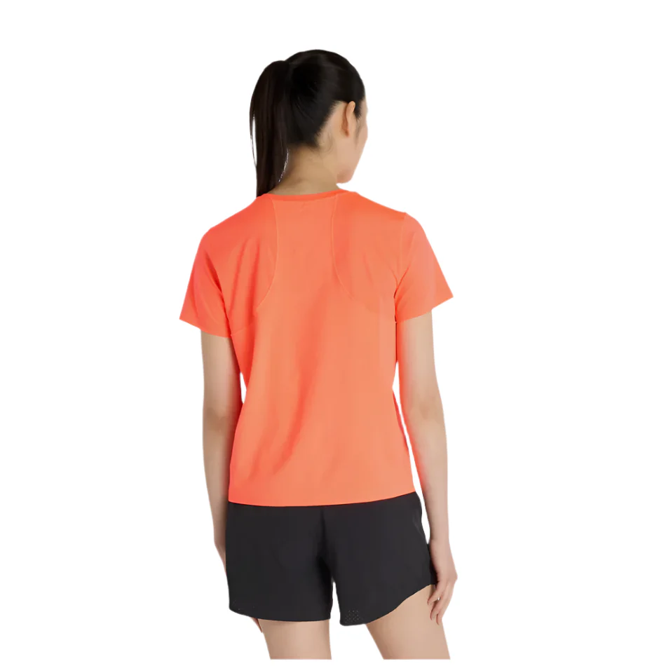 New Balance Women's Race Day T-Shirt in Urgent Red AW25 - Image 3