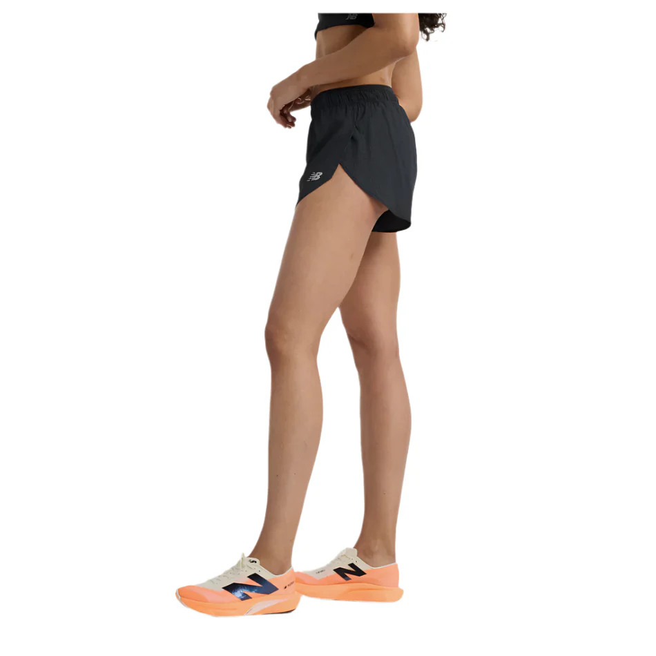 New Balance Women's RC Ultra Light Split Short 3" in Black SS25 - Image 2
