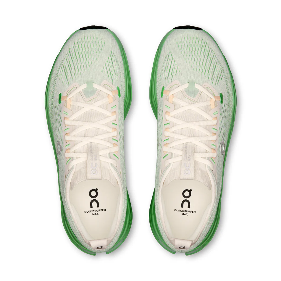 On Men's Cloudsurfer Max Running Shoes in Ivory/Honeydew AW25 - Image 3