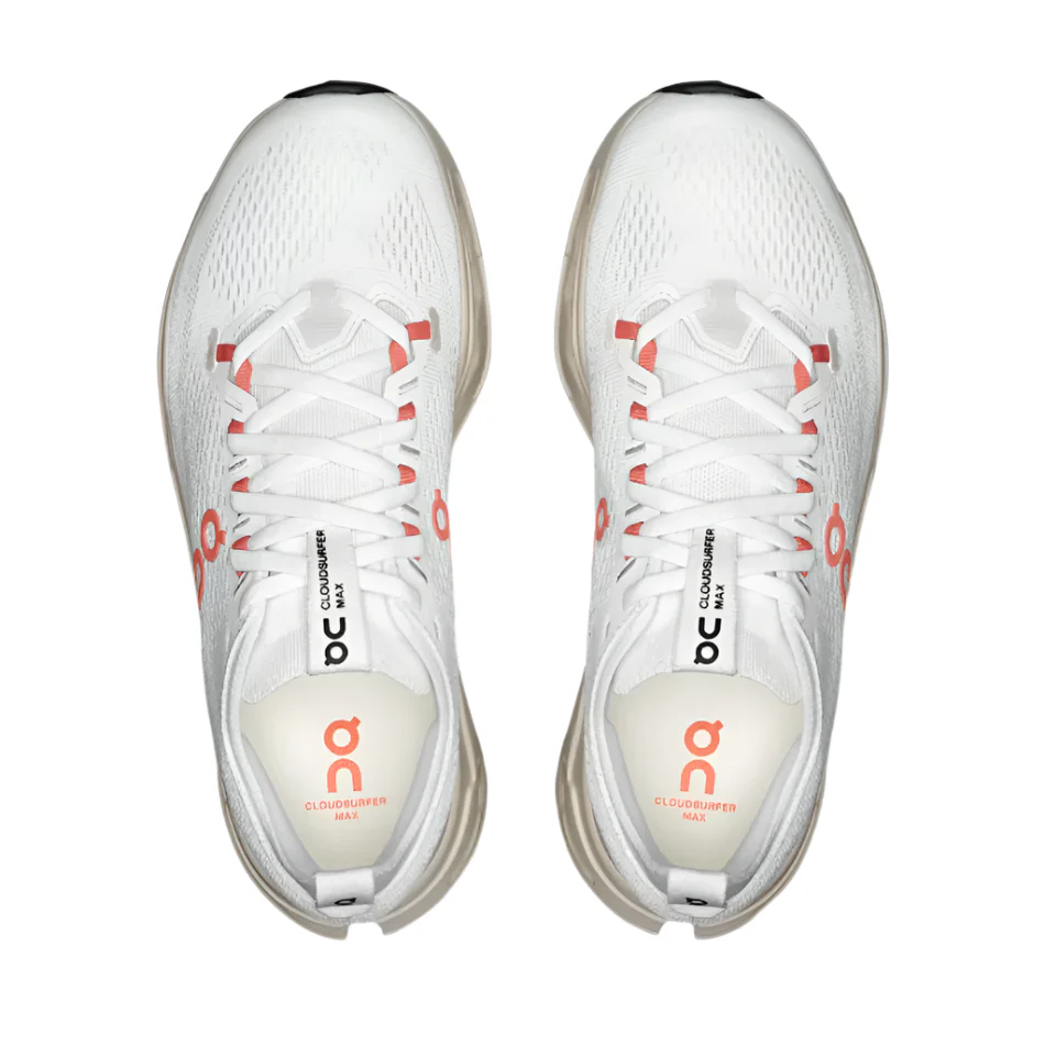 On Women's Cloudsurfer Max Running Shoes in Ivory/Salmon AW25 - Image 3