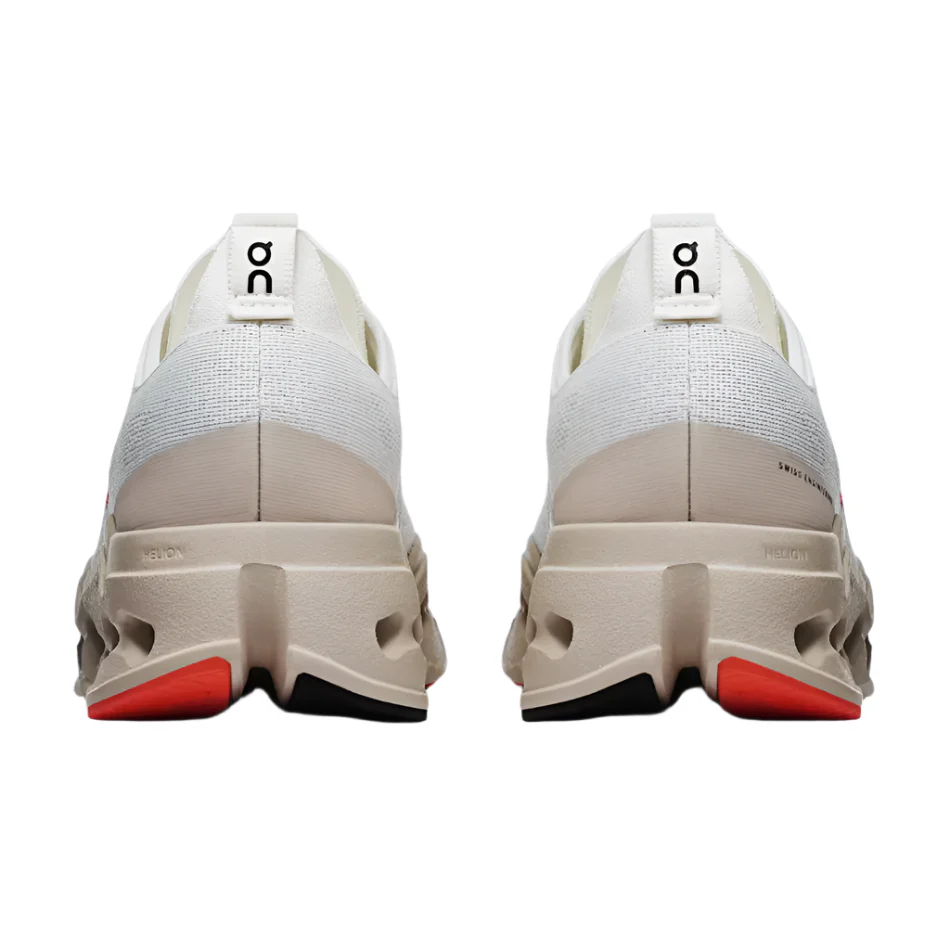 On Women's Cloudsurfer Max Running Shoes in Ivory/Salmon AW25 - Image 4