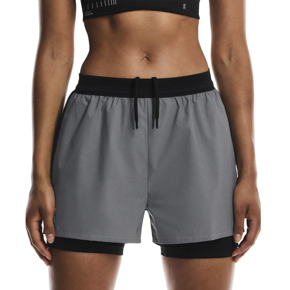 On Women's Performance Shorts Lumos in Eclipse/Black AW25 - Image 6