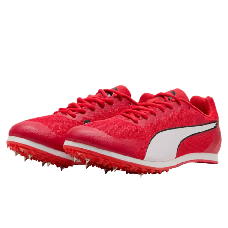 PUMA Junior evoSPEED Star 9 Running Spikes in For All Time Red/PUMA White/PUMA Black SS26 - Image 2