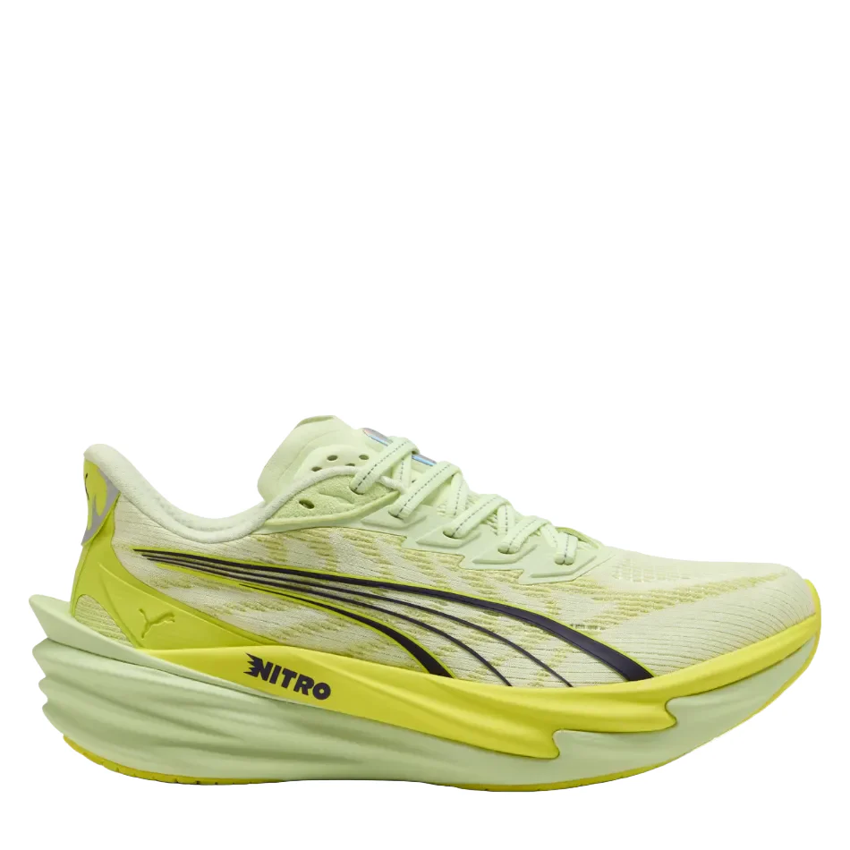 Puma Men's Deviate NITRO 4 Running Shoes in Apple Spritz/Lux Lime SS26