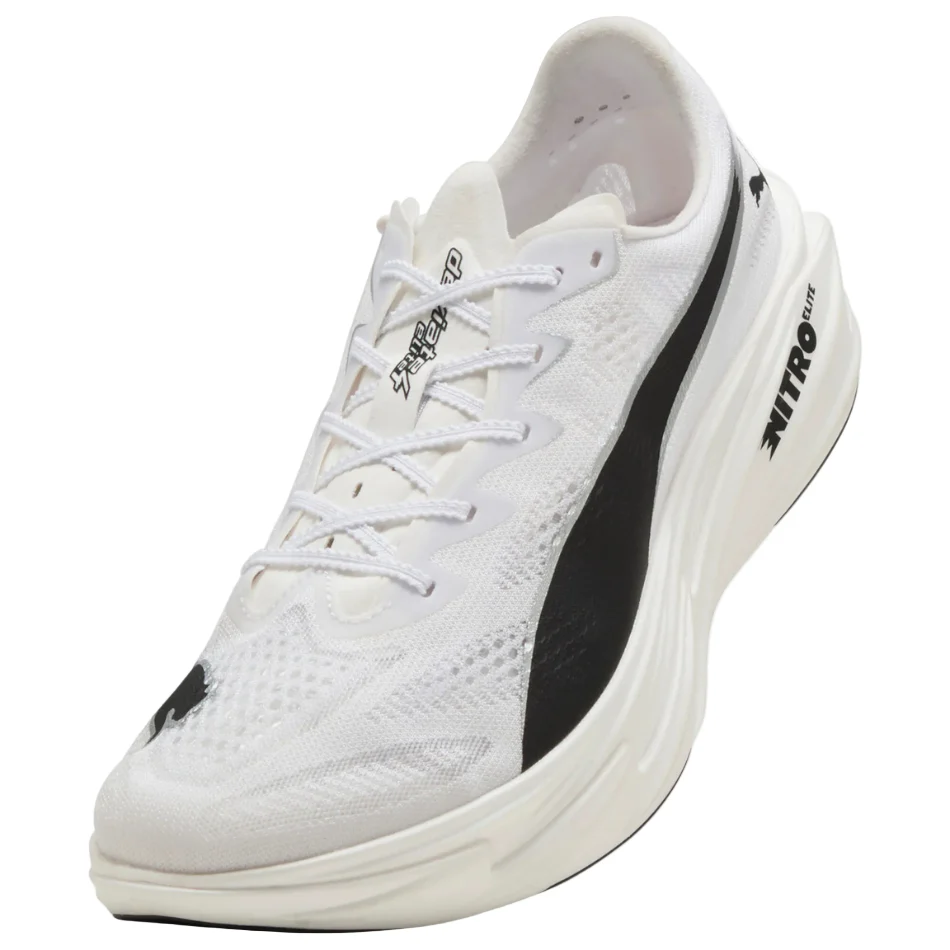 Puma Men's Deviate NITRO Elite 4 Running Shoes in PUMA White/PUMA Black SS26 - Image 4