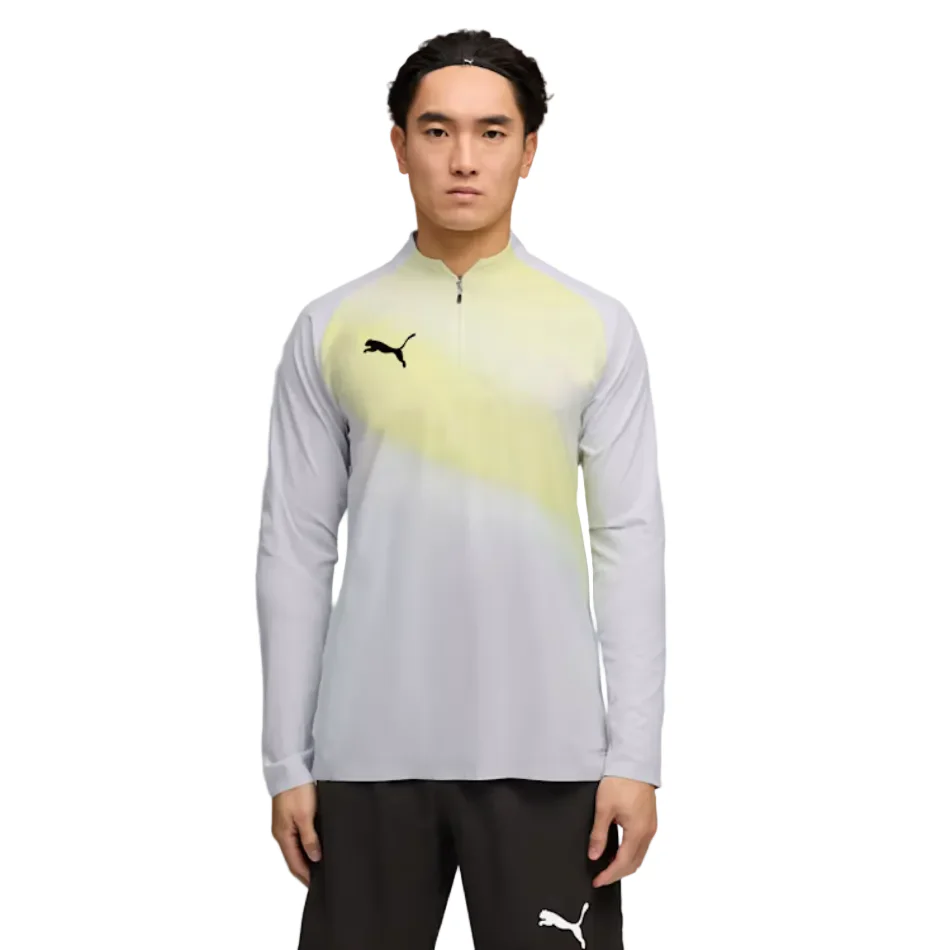 Puma Men's Individual Lightspeed Ultimate 1/4 Zip Long Sleeved Top in Silvermist SS26 - Image 2