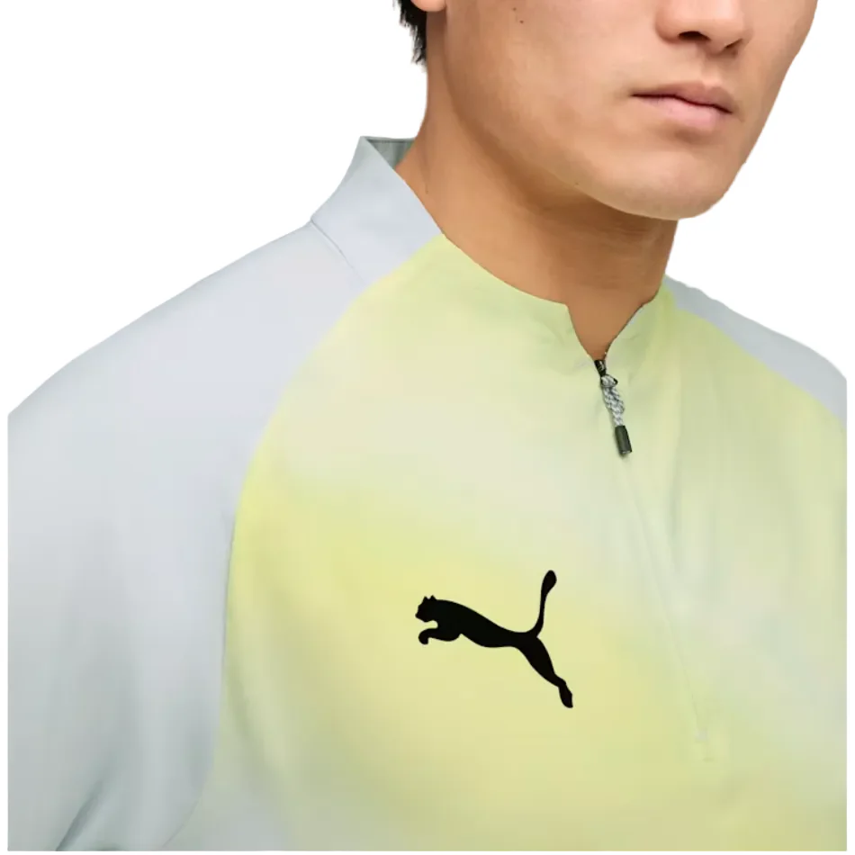 Puma Men's Individual Lightspeed Ultimate 1/4 Zip Long Sleeved Top in Silvermist SS26 - Image 3