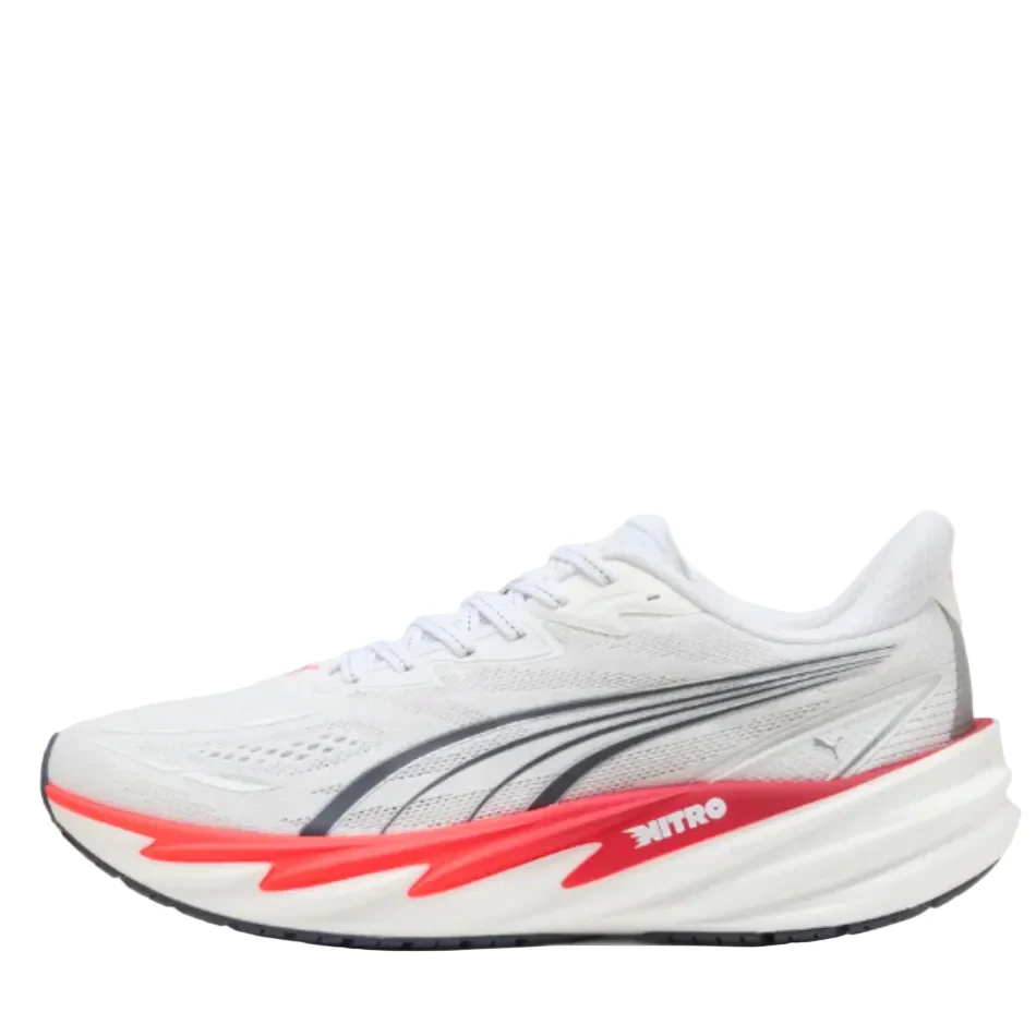 Puma Men's Velocity NITRO 5 Running Shoes in PUMA White/Ultra Red AW26 - Image 5