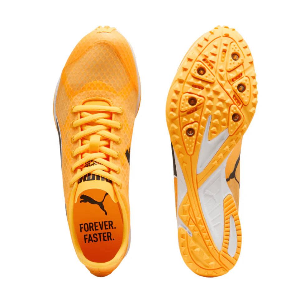 Puma Unisex EvoSpeed Haraka 8 Running Shoes in Sunstream/PUMA Black/PUMA White SS25 - Image 2