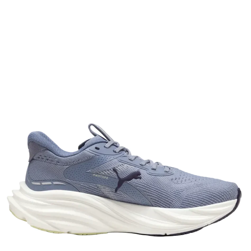 PUMA Women's Magnify NITRO 3 Running Shoes in Gray Sky/Deep Plum/Vibrant Silver SS26