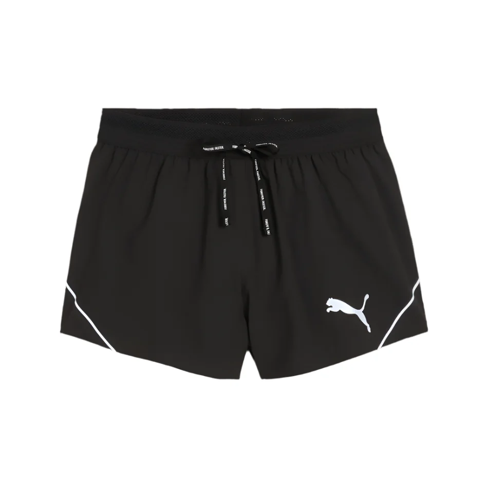 Puma Women's Raceday Ultraweave 3" Split Short in Puma Black SS25