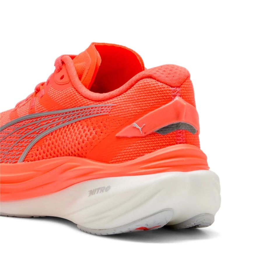 Puma Women's Deviate NITRO 3 Running Shoes in Glowing Red/Puma Silver SS25 - Image 2
