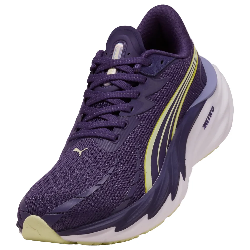 PUMA Women's Velocity NITRO 4 Running Shoes in Deep Plum/Apple Spritz SS26 - Image 4