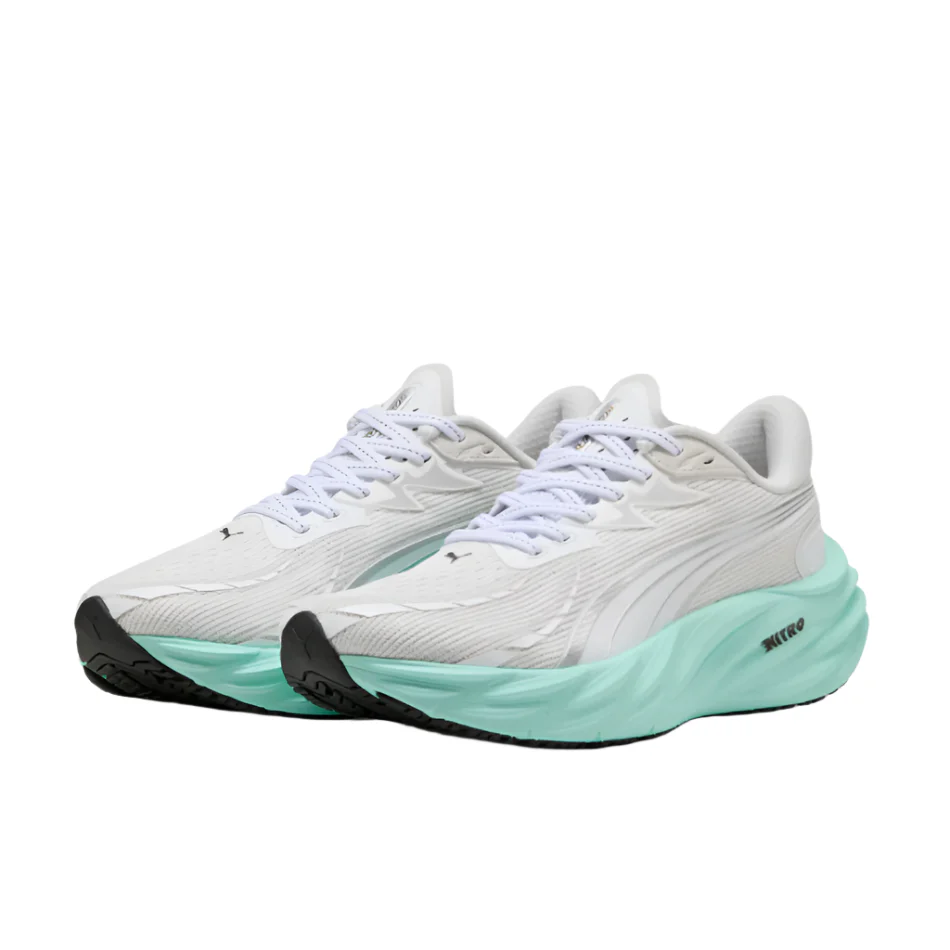 PUMA Women's Velocity NITRO 4 Running Shoes in PUMA White/Mint Melt AW25 - Image 3