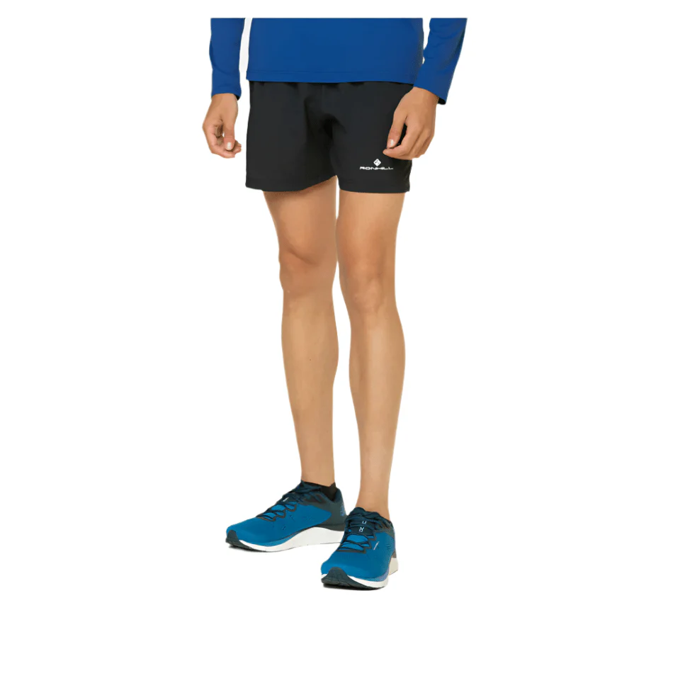 Ronhill Men's Core 5" Short in Black/Bright White AW26