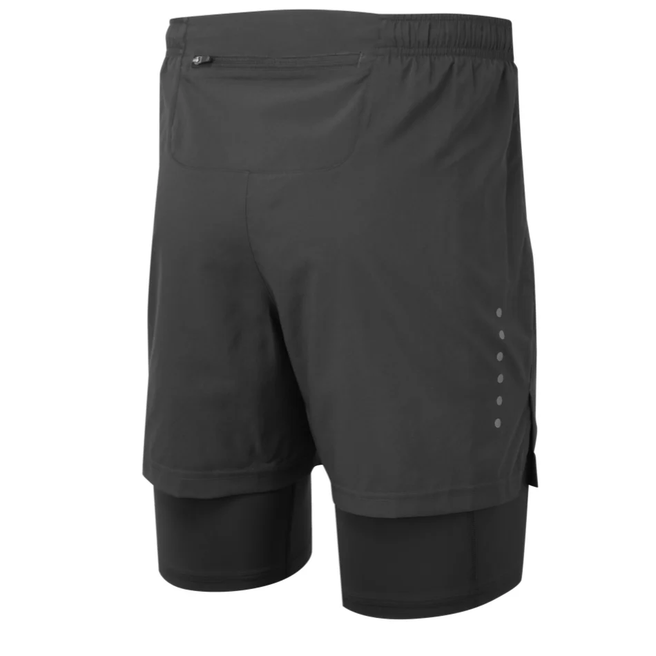 Ronhill Men's Core Twin Short in All Black SS26 - Image 4