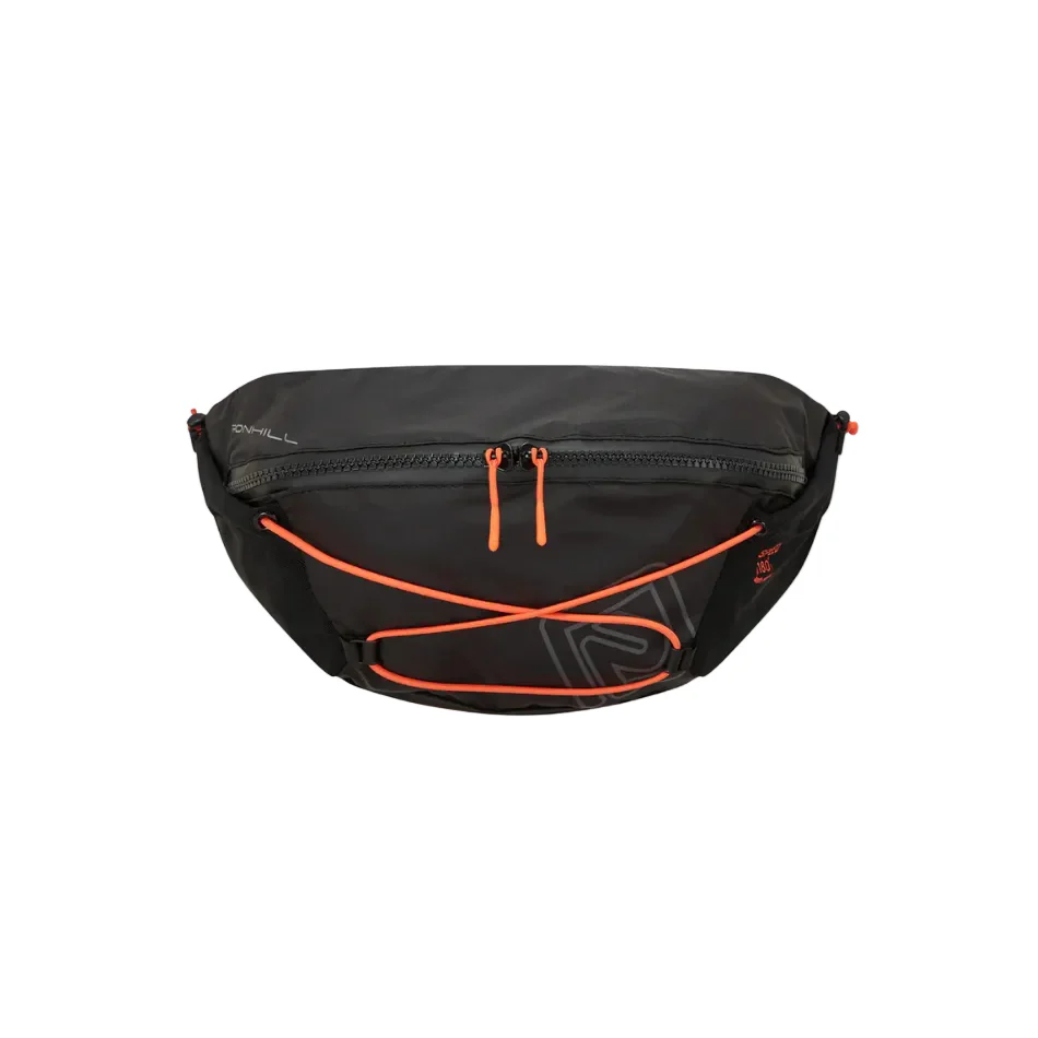 Ronhill Unisex Speed 180 Running Belt in Black/Ronhill Red SS26