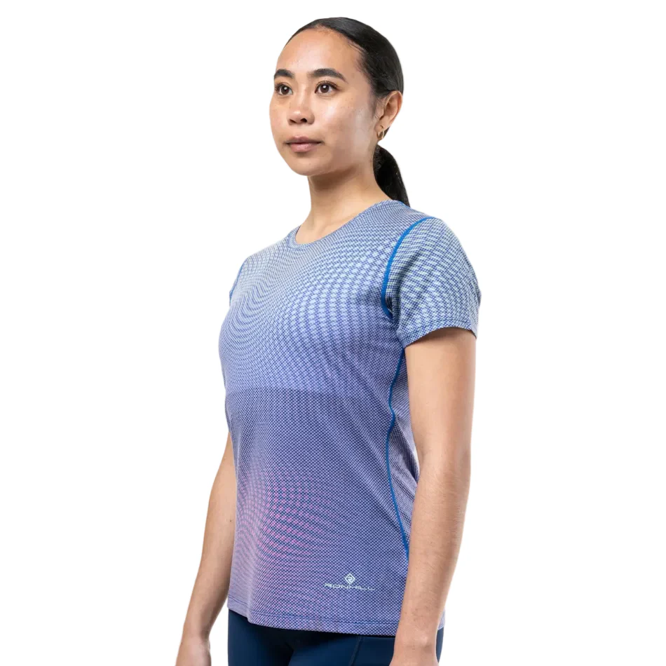 Ronhill Women's Tech Golden Hour Tee in Classic Blue Refraction SS26 - Image 3