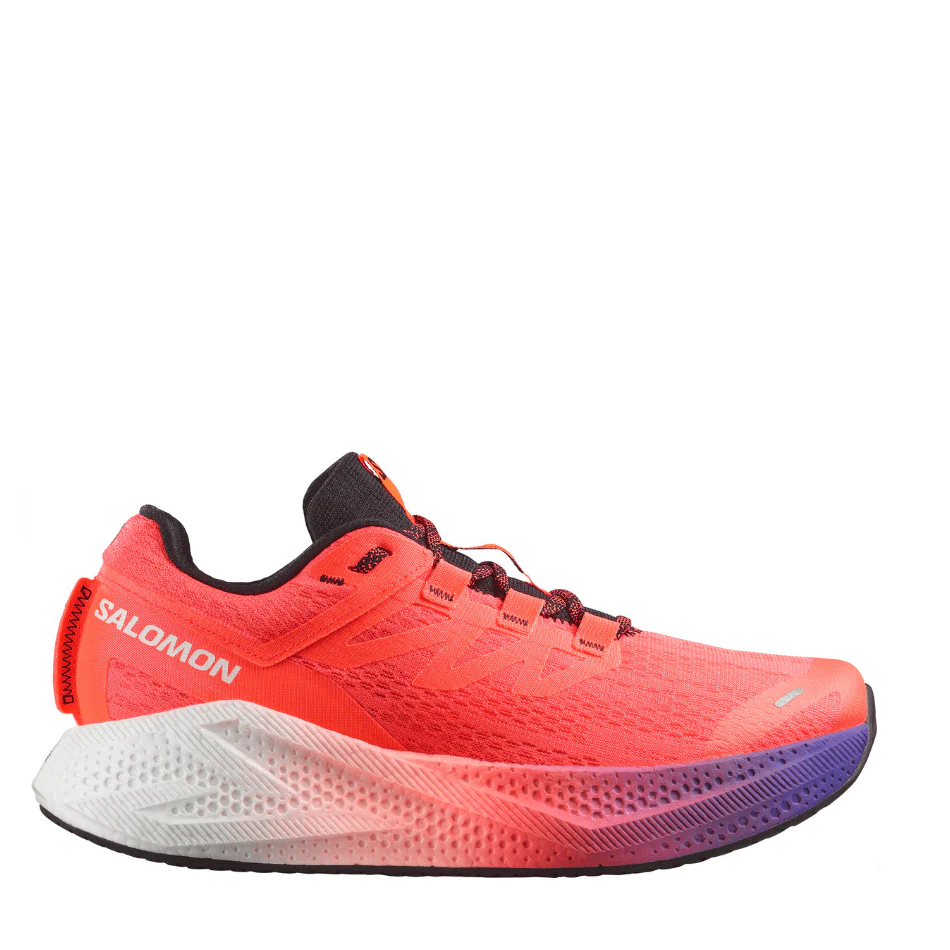 Salomon Men's Aeroglide 3 Gradient Running Shoes in Neon Flame/White/Black AW25