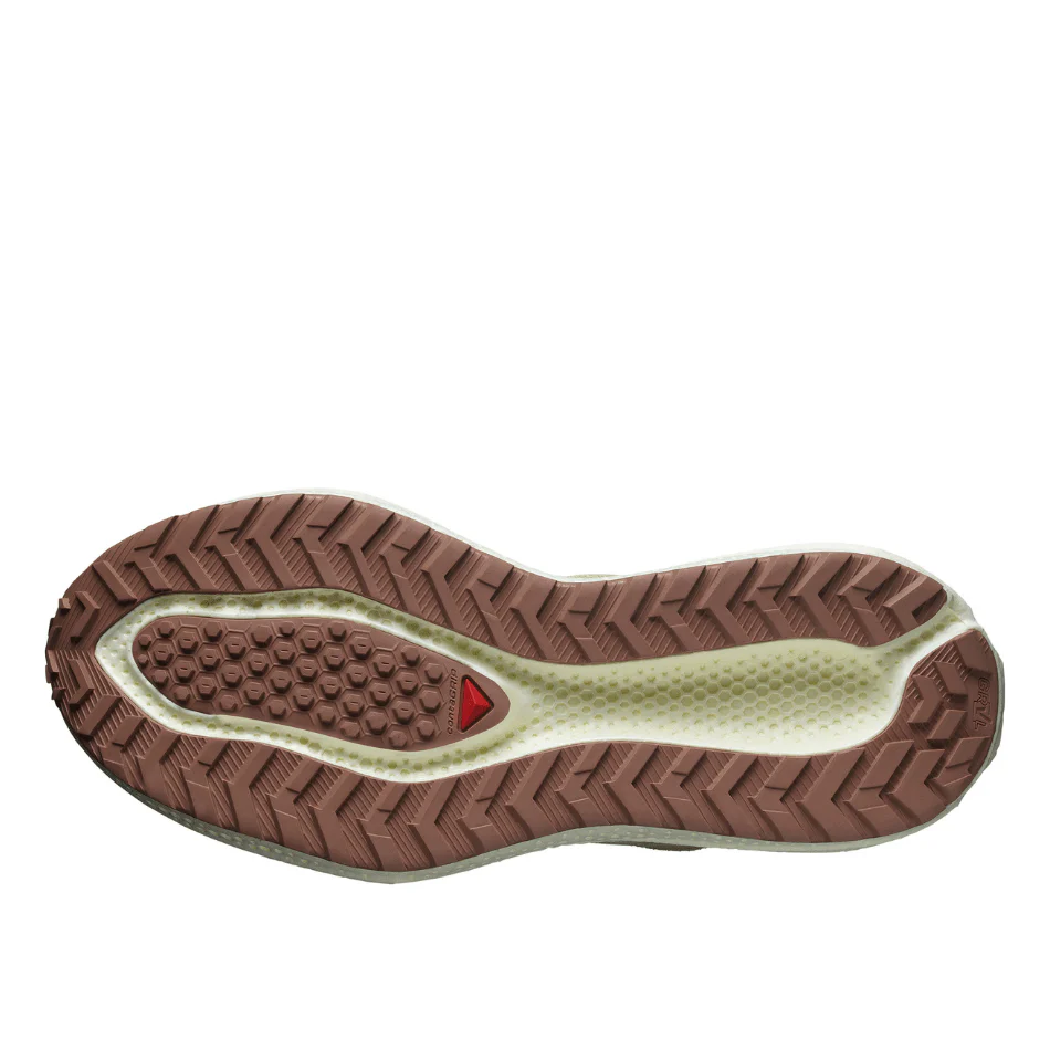 Salomon Men's Aeroglide 3 GRVL Running Shoes in Green Haze/Vanilla Ice/Russet SS25 - Image 3