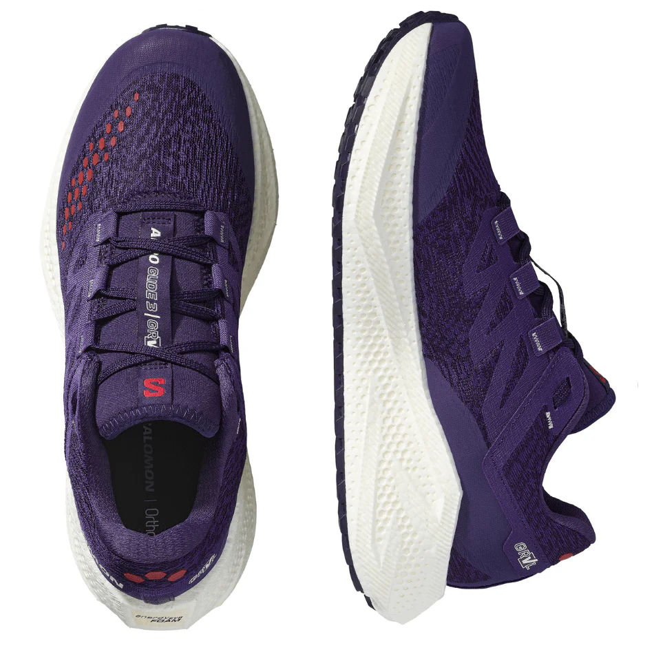 Salomon Men's Aeroglide 3 GRVL Running Shoes in Astral Aura/Vanilla Ice/Haute Red AW25 - Image 2