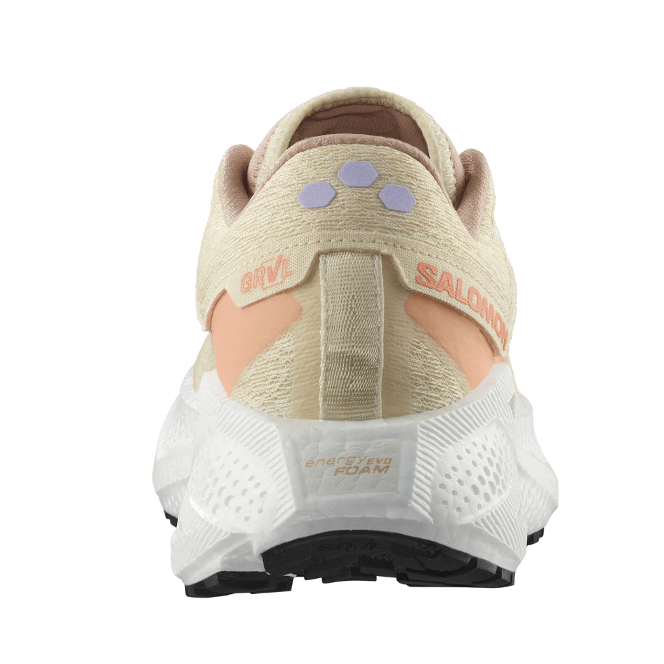 Salomon Women's Aeroglide 3 GRVL Running Shoes in Shortbread/White/Fusion Coral SS25 - Image 3