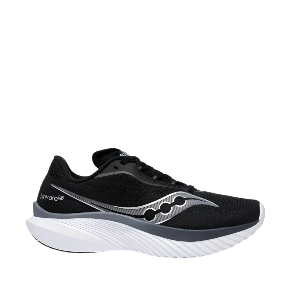 Saucony Kinvara 15 Women's Running Shoes in Black/White