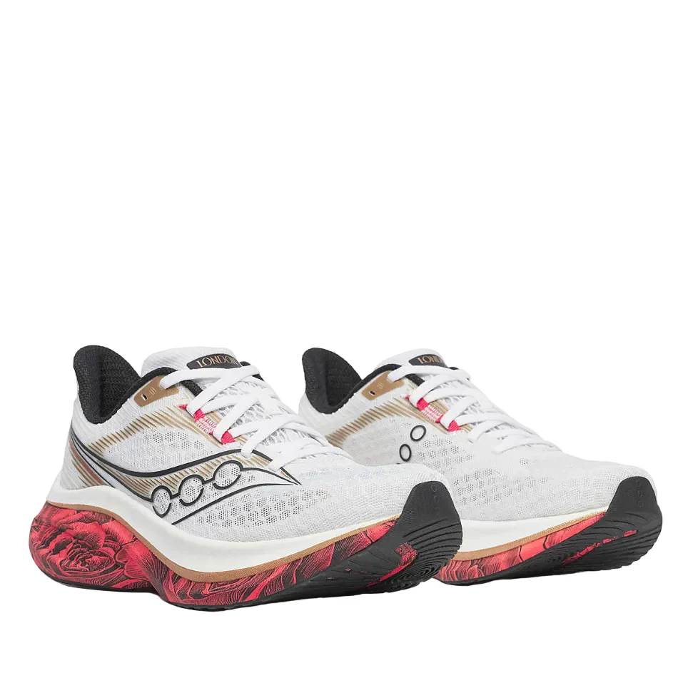 Saucony Men's London Endorphin Speed 5 Running Shoes in White/Black SS26 - Image 5