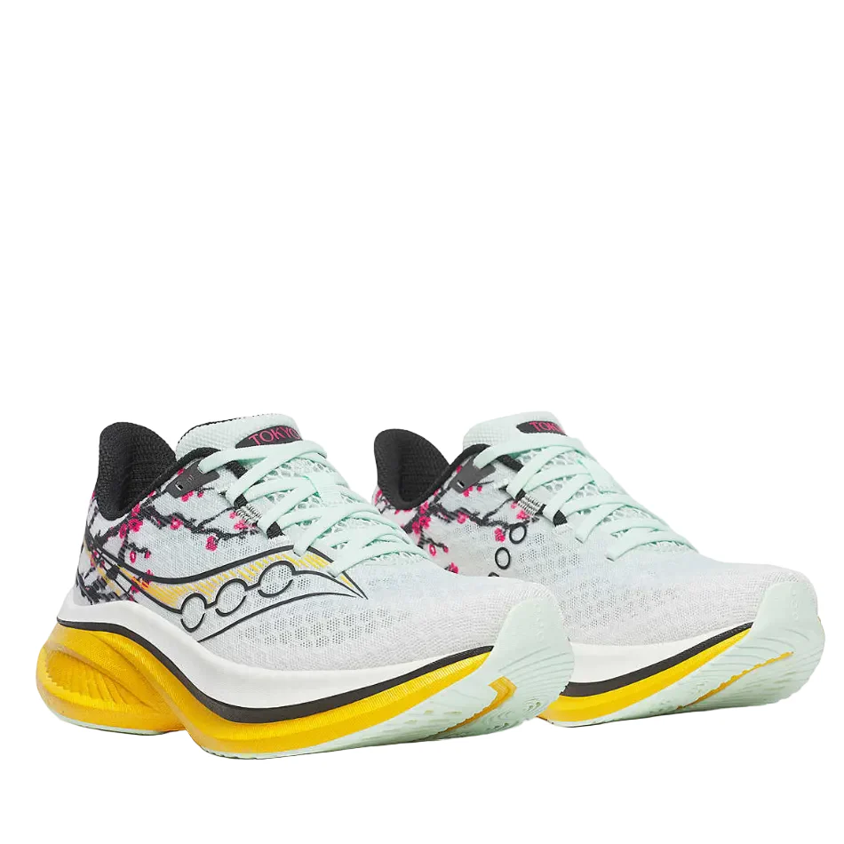 Saucony Men's Tokyo Endorphin Speed 5 Running Shoes in White/Fleur SS26 - Image 5