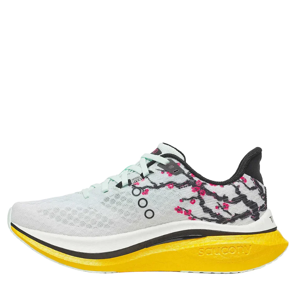 Saucony Men's Tokyo Endorphin Speed 5 Running Shoes in White/Fleur SS26 - Image 6