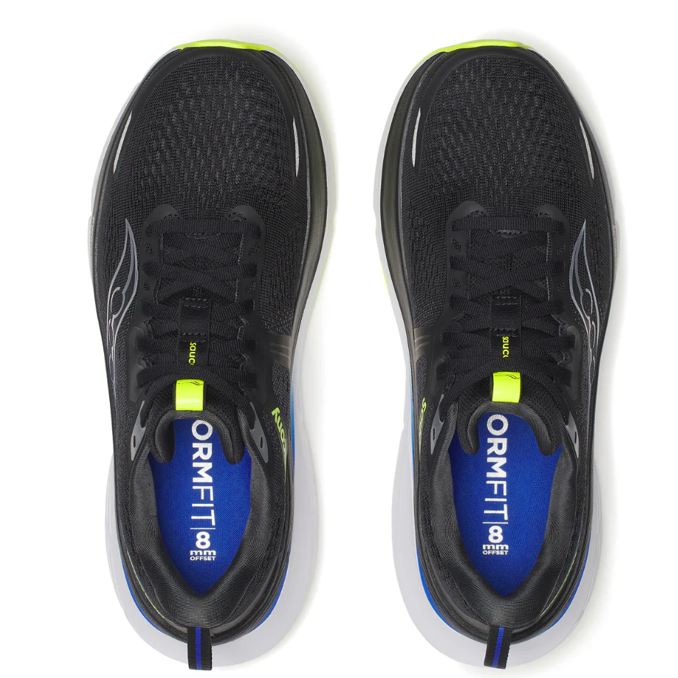 Saucony Men's Guide 18 Running Shoes in Black/Lapis AW25 - Image 2