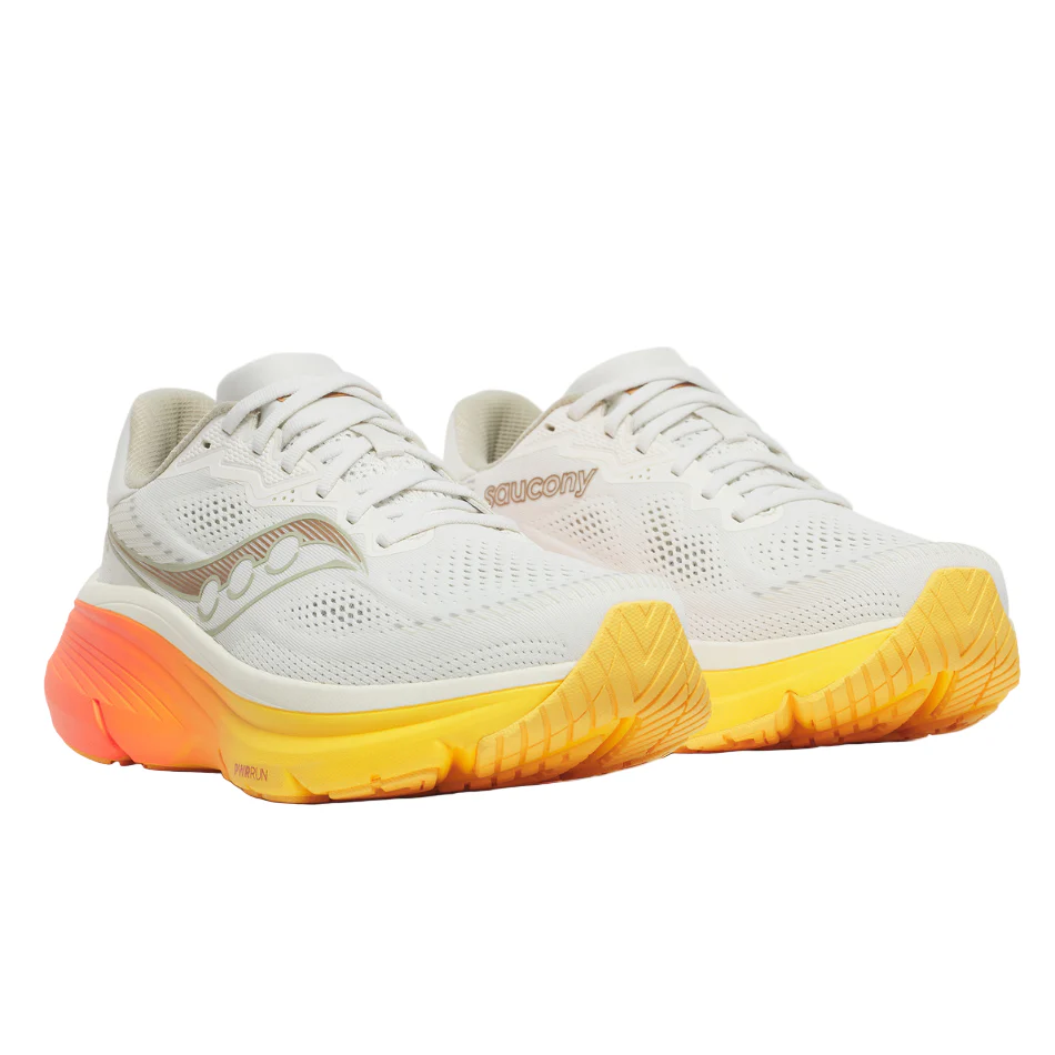 Saucony Men's Guide 19 Running Shoes in Ivory/Fire SS26 - Image 2